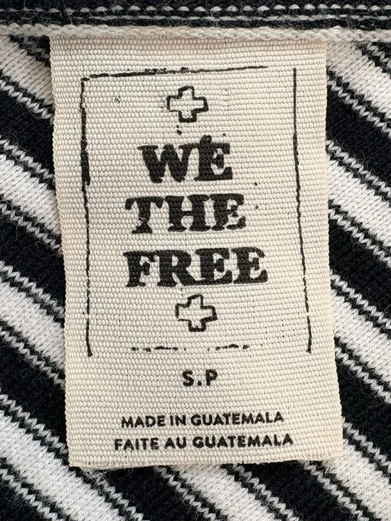 FREE PEOPLE WE THE FREE FP Frenchie Striped T Shirt Mini Dress Small Cotton - Picture 6 of 11